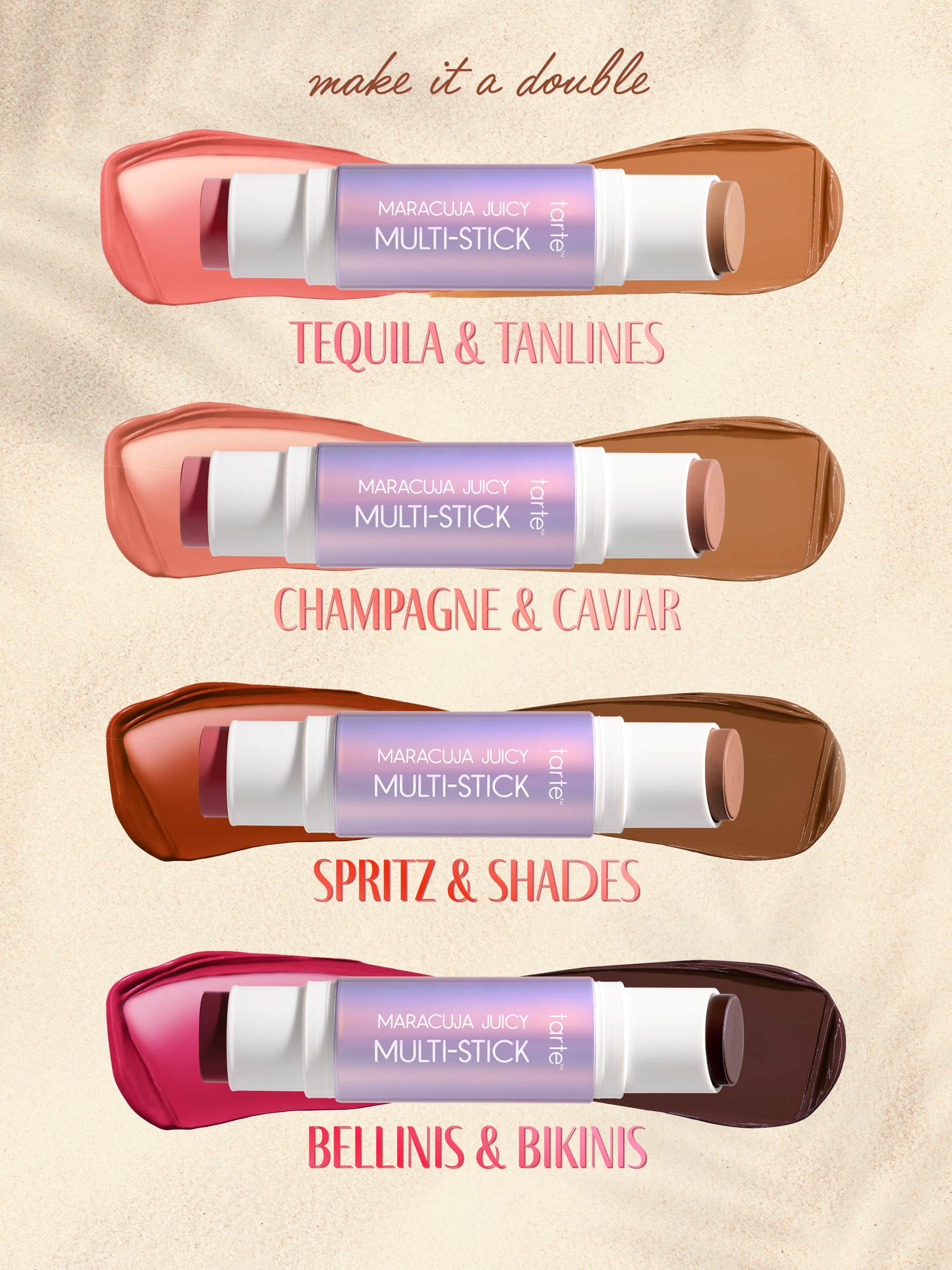 maracuja juicy blush & bronzer multi-stick + brush - Image 6